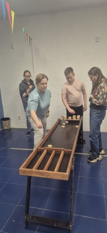 Спортивно-адаптивные игры(джакколо,шафлборд,кольцеброс) в АБВ центре развития особенных деток.